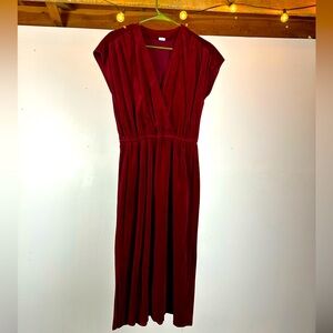 Vintage Women’s Red Velvet Dress size M